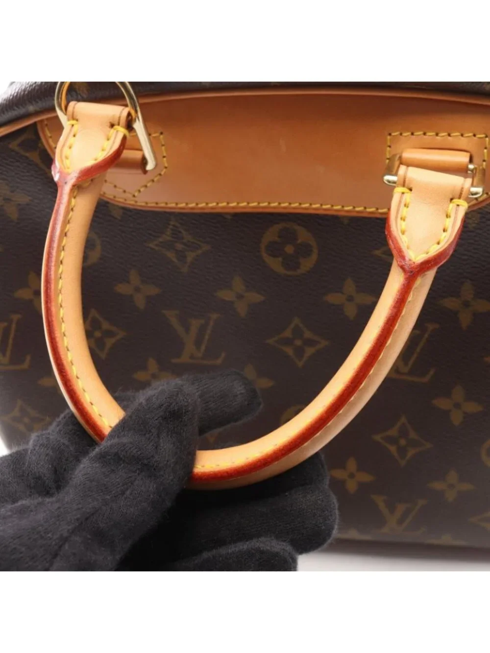 Louis Vuitton Handbag Trouville Monogram Canvas Leather
